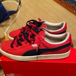 Red and Blue Puma shoes Sz.9.5